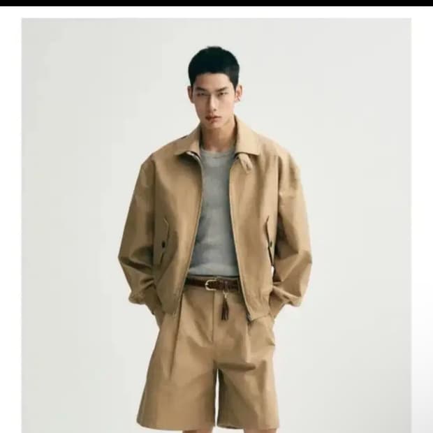 (타임세일)노이어 헤비 치노 블루종 브라운 52