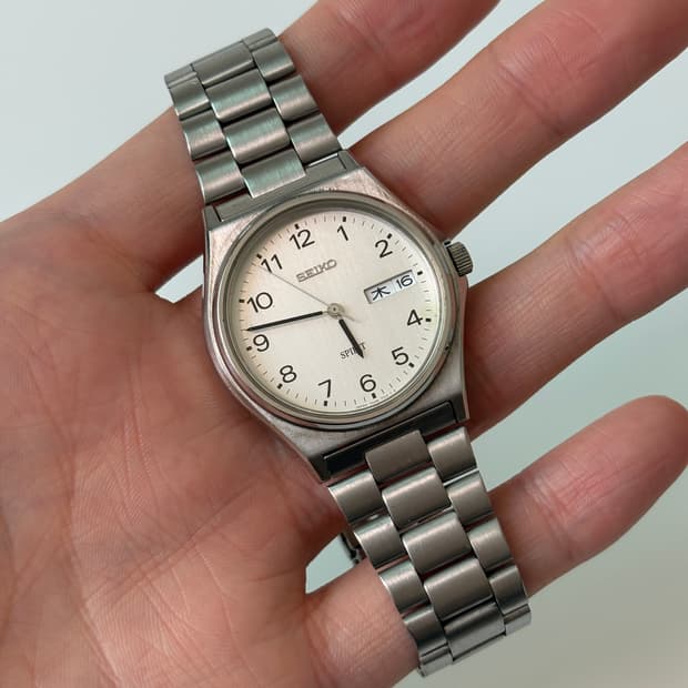 1990s Spirit Arabic Index Silver Quartz
