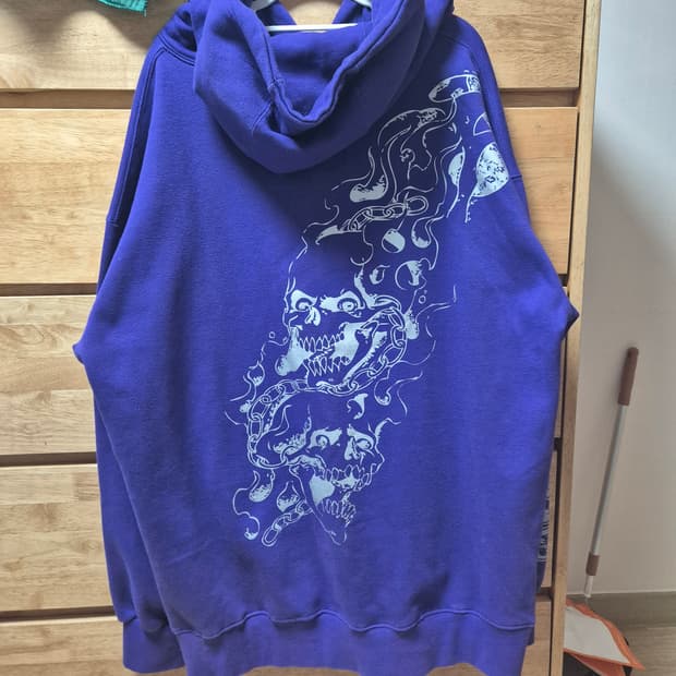 Powder 프린팅 맛있는 스키후드