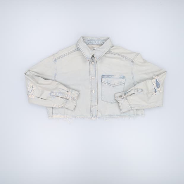 EUR L 자라 여성 크롭데님 0203H1