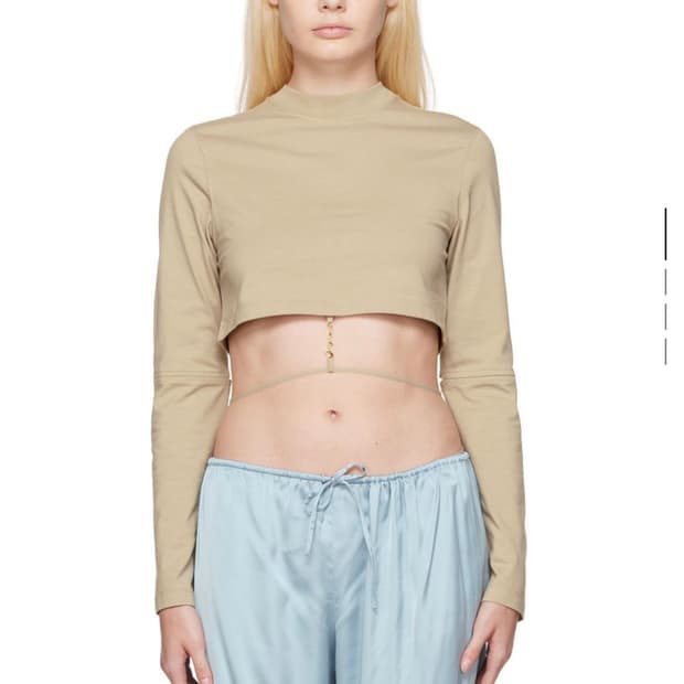 JACQUEMUS 토프 르 파피에 르 피노 티셔츠