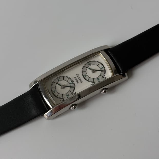 시티즌 1990s Cletia Dual Time Ladies Quartz