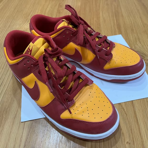 나이키 덩크 로우 버건디 앤 옐로우 Size 285