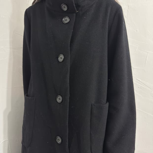 keiko kishi higineck button coat