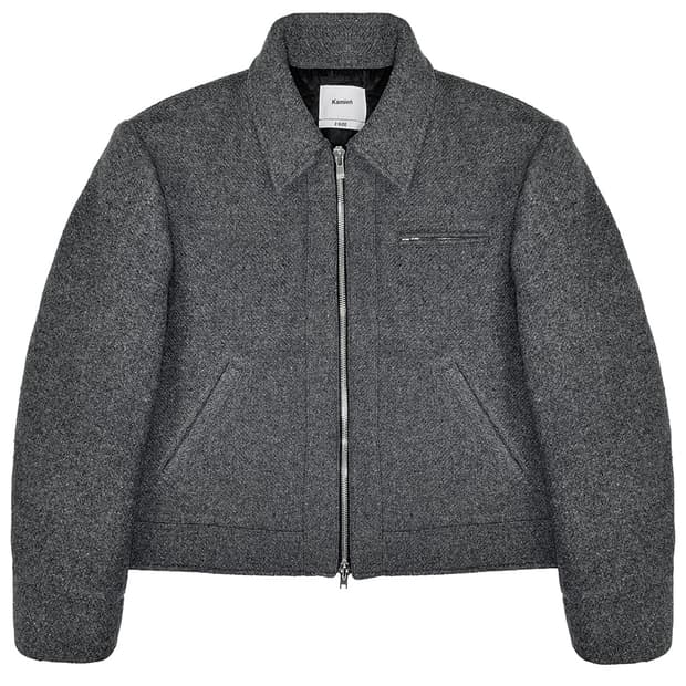[3] 카미엔 그리드 울 자켓 그레이