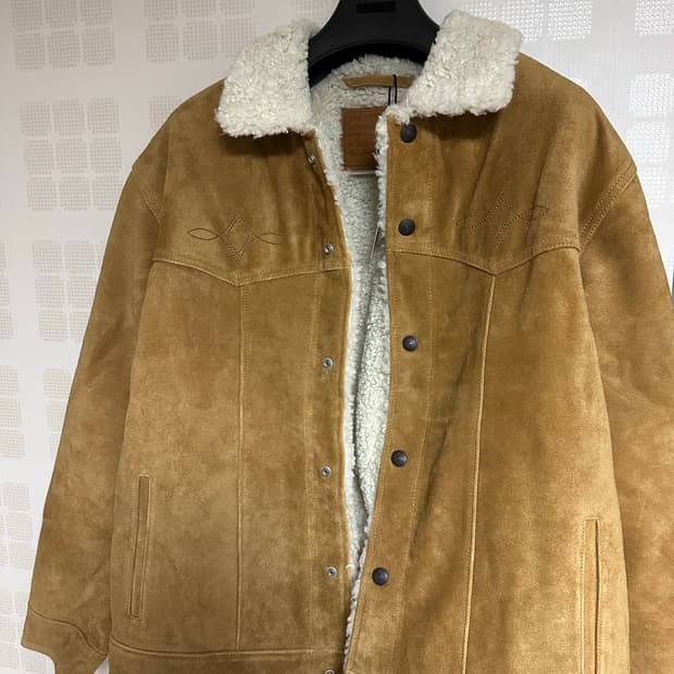 리바이스 웨스턴 스웨이드 쉐르파 자켓 L