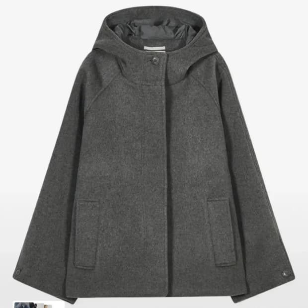 타입서비스 후디드 하프코트 그레이 구해요 !