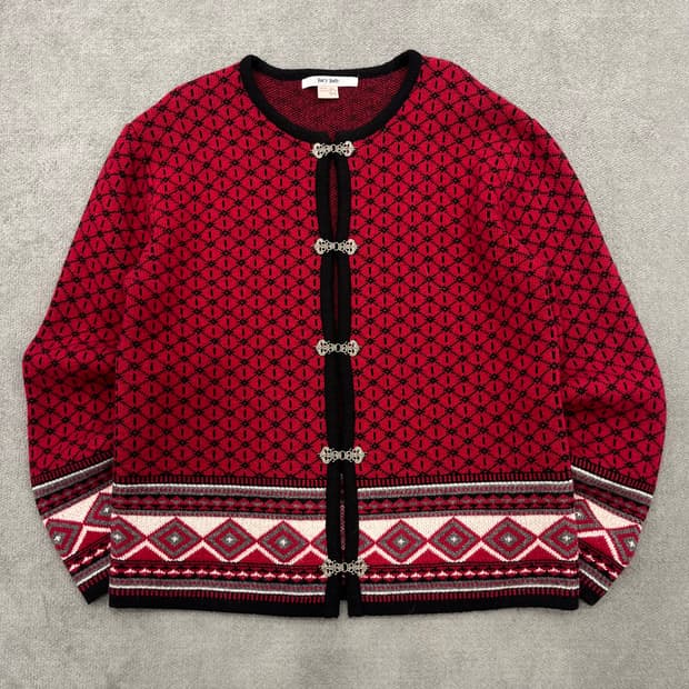 85 쥬시주디 노르딕 패턴 가디건