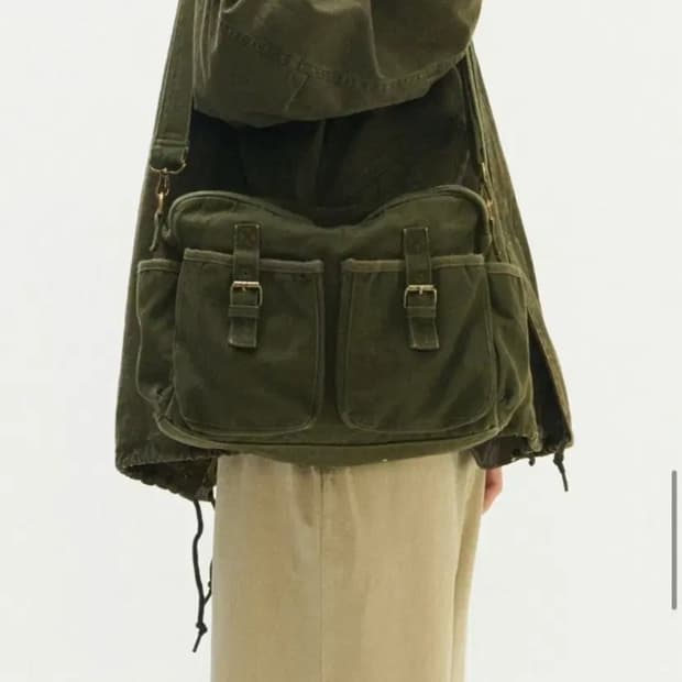 퍼렌 메일백  올리브