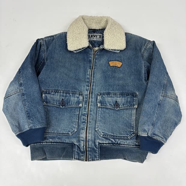 리바이스 한주통상 쉐르파 데님 자켓