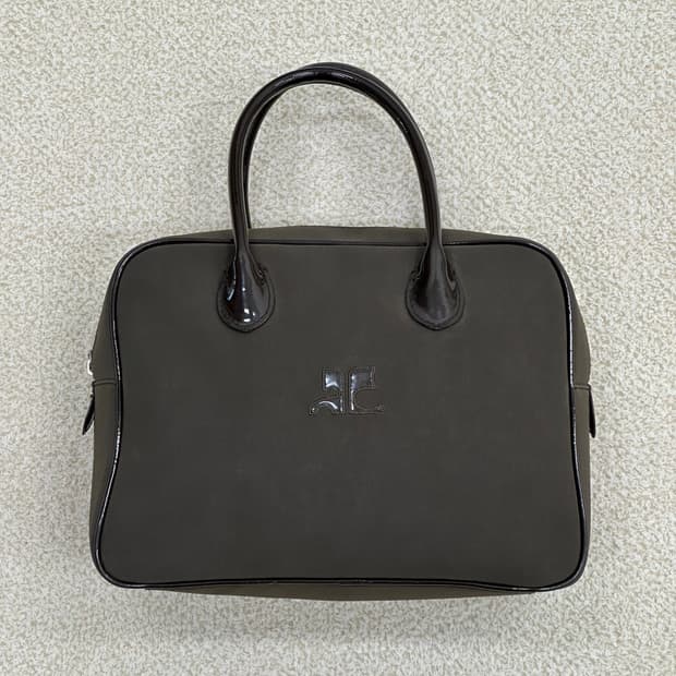 꾸레쥬 카키브라운 토트백