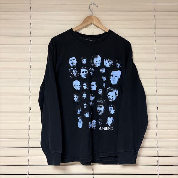 슈프림 Supreme 19fw 페이스 롱슬리브 긴팔 티셔츠 블랙 L