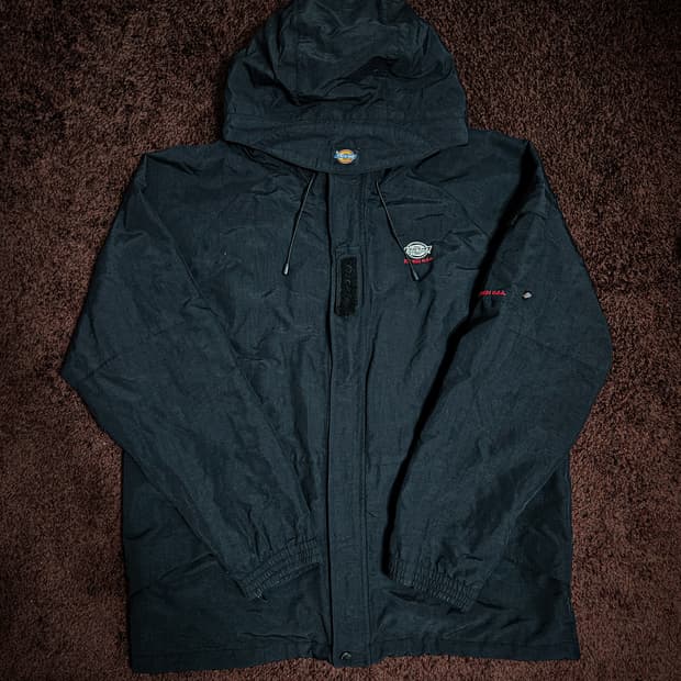XL)디키즈 올드스쿨 후드 바람막이 자켓 블랙
