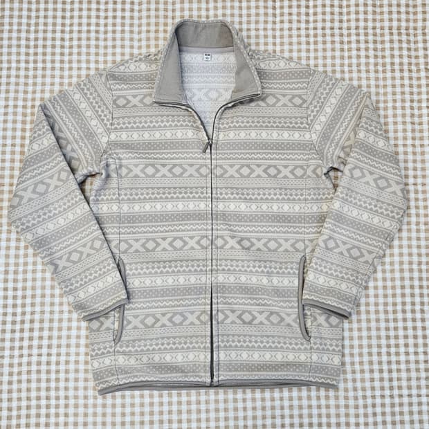 유니클로 얇은 후리스 집업자켓 남자100