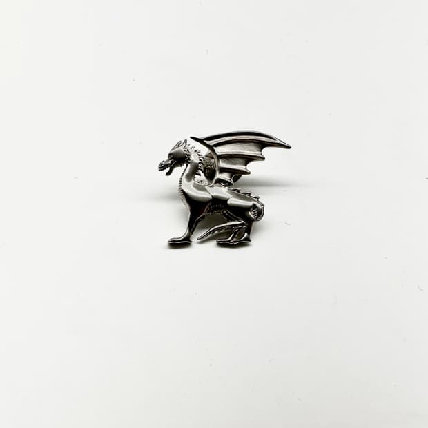 에르메스 드래곤 팔라듐 브로치