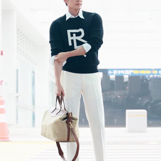 랄프로렌 퍼플라벨 RL 인타르시아 니트 