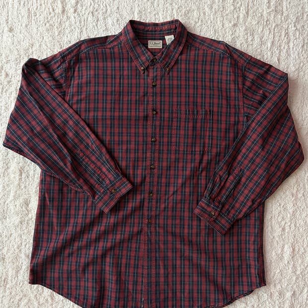 LL BEAN 엘엘빈 체크셔츠