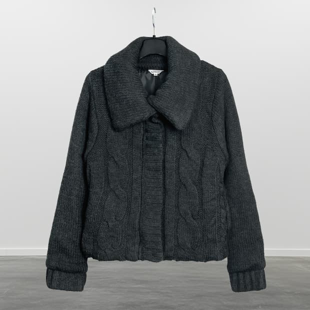 VERTDENSE 니트 집업 자켓 