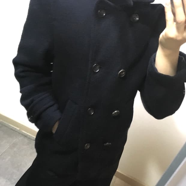 꼼데가르송 옴므 플러스 울 피코트