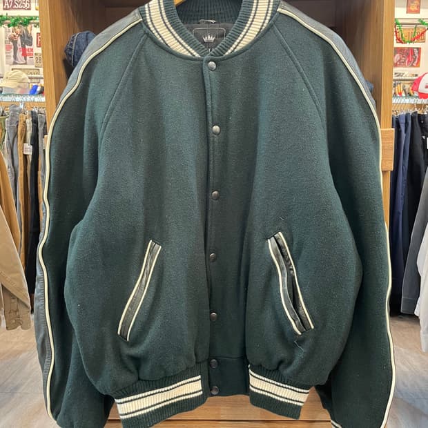 USA 빈티지 레더 바시티자켓 B56