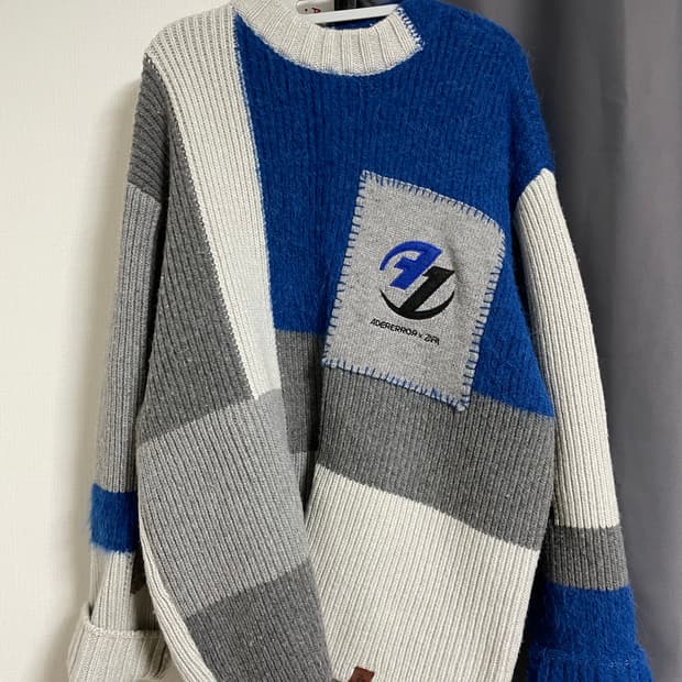 자라 X 아더에러 패치워크 니트 스웨터