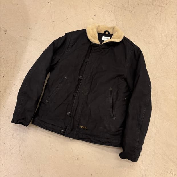 커버낫 블랙 양털 누빔 자켓