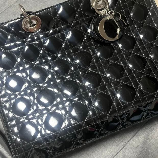 디올 까나쥬 레이디백 페이던트 라지