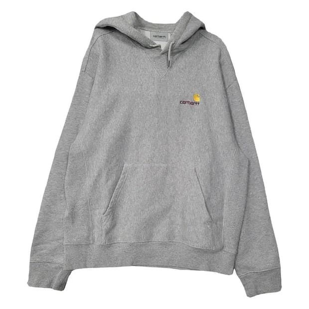 칼하트 자수 후드티 그레이 L