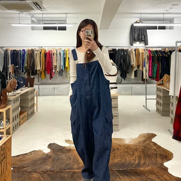 VTG denim deck overall