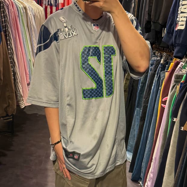 [IM] NFL x NIKE NO.12 FAN 반팔져지 그레이