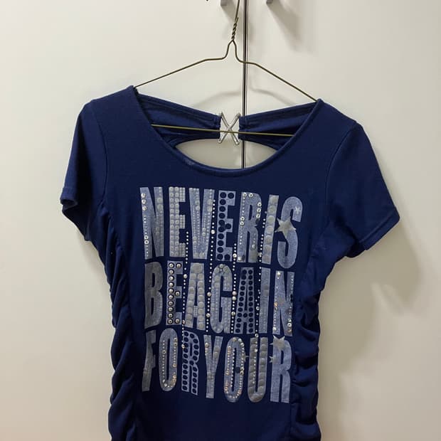 빈티지 네이비 반팔 와투케 Y2K 00 데스라이즈 데라