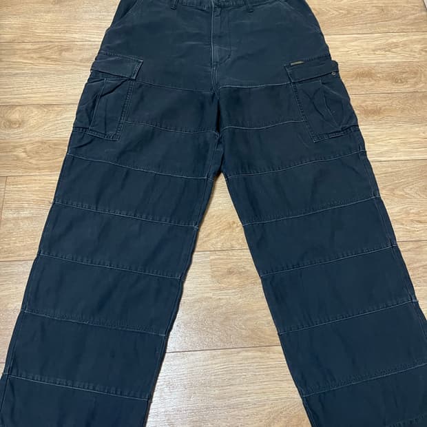 히스테릭 글래머 카고팬츠 블랙M