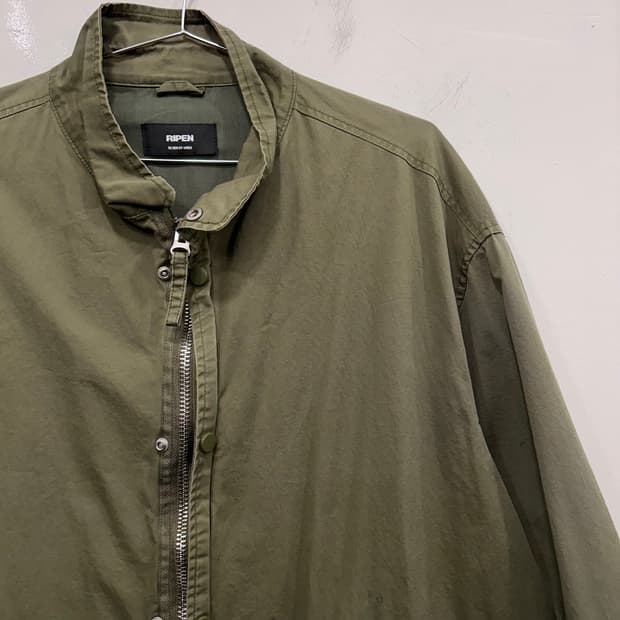 RIPEN 스트링 롱 야상 M-65 개파카