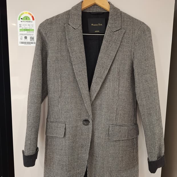 마시모뚜띠 34 체크 블레이저 