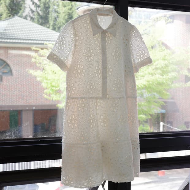 데시구알 Desigual spangle ivory One-piece