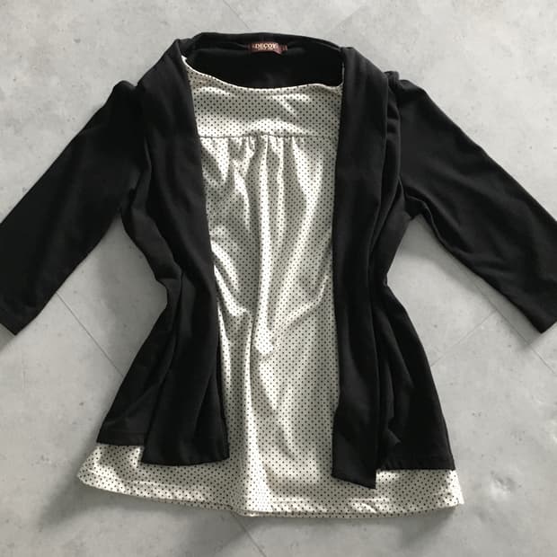 Japanese vintage dot cardigan