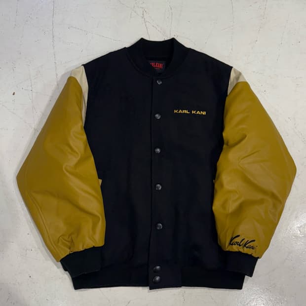 칼카니 풋볼 헬멧 배색 바시티 자켓