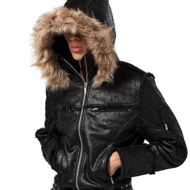 레이서 월드와이드 racer worldwide 블랙쉽스킨자켓 m