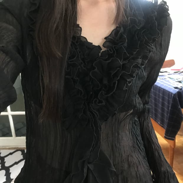 vintage frill blouse