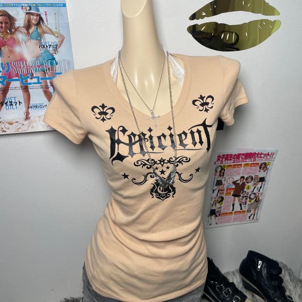 Egoist 펑크 y2k 반팔티