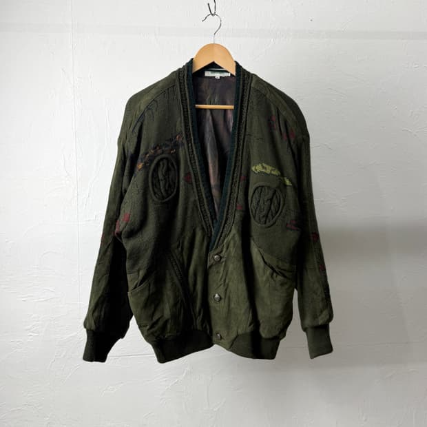 Wood Royal 믹스 니트 가디건