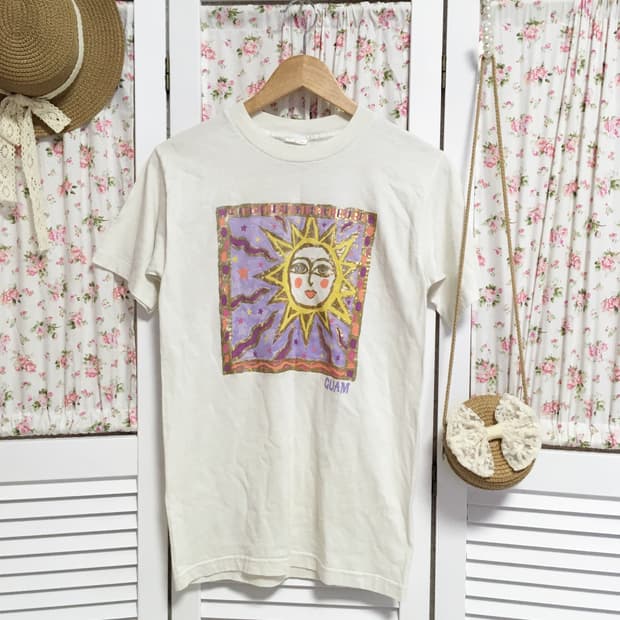 빈티지 히피 반팔티