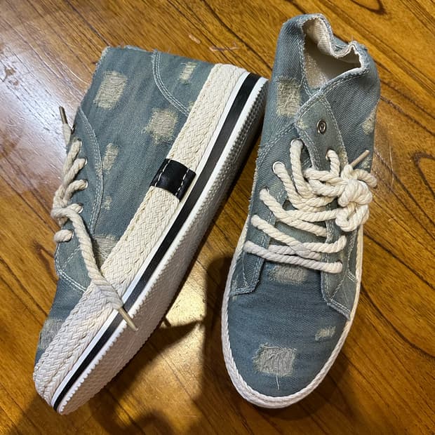 새상품) 임팔라 데님 하이탑 스니커즈 44사이즈 / 280