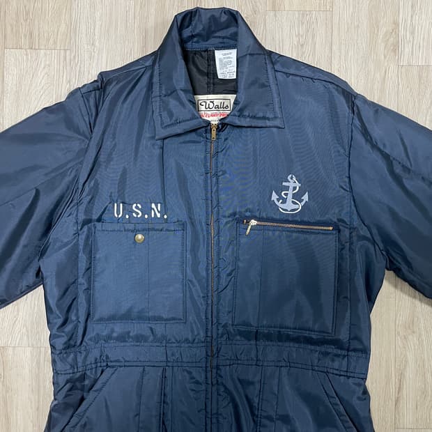 100~105) 80s 왈스 미군 누빔점프수트(미국제)RRL&LVC&폴로