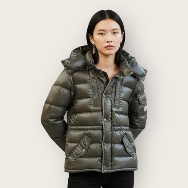 55~66/ 몽클레어 00s 아카이브 다운 나일론 패딩점퍼