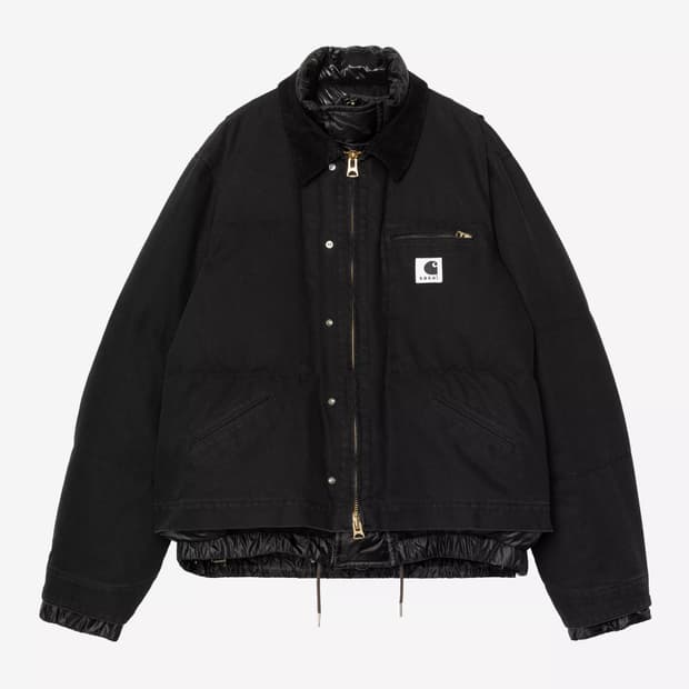 2] 사카이 x 칼하트 WIP 워시드 덕 퍼퍼 자켓 블랙