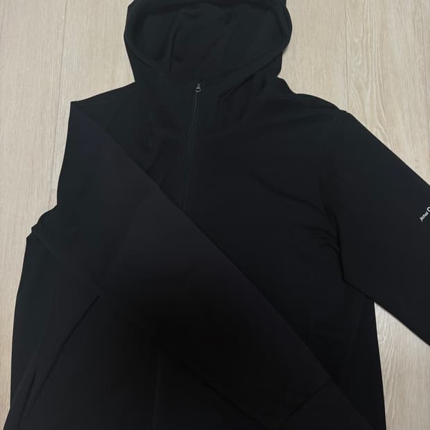 지초이 23-006 WIND ZIP HOODIE BLACK