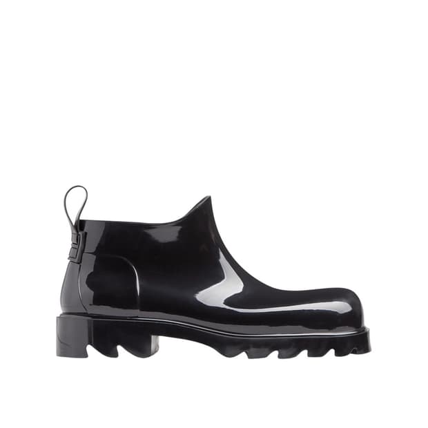 보테가베네타 샤이니 러버 앵클 부츠 40