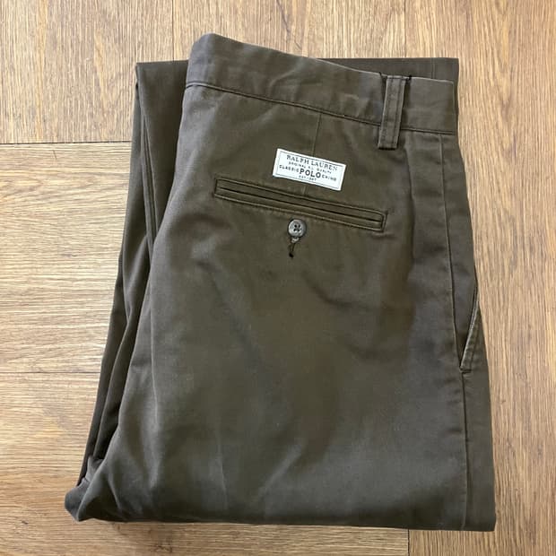 N130 폴로 치노팬츠 다크브라운