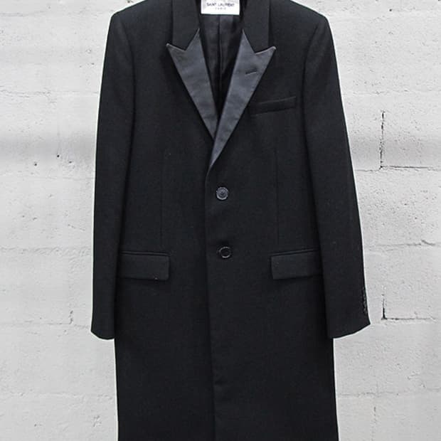 생로랑 13fw 에디 코트 지드래곤 착